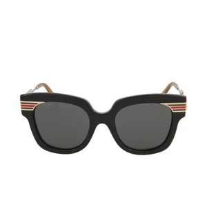 Gucci Women’s Vintage Web Oversized Sunglasses